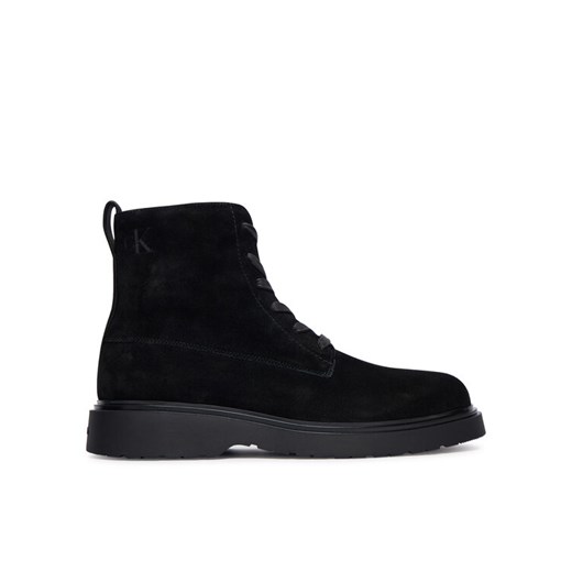 Calvin Klein Trzewiki Combat Ess Lace Up Zip Boot Su YM0YM01371 Czarny ze sklepu MODIVO w kategorii Buty zimowe męskie - zdjęcie 185870044