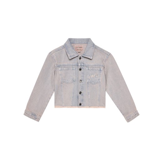 Guess Kurtka przejściowa J5GL00 D5NI0 Szary Regular Fit ze sklepu MODIVO w kategorii Kurtki dziewczęce - zdjęcie 185870110