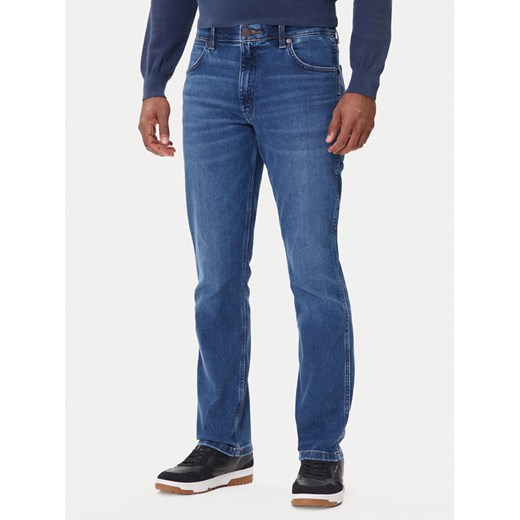 Wrangler Jeansy Greensboro 112364419 Niebieski Straight Leg ze sklepu MODIVO w kategorii Jeansy męskie - zdjęcie 185870220