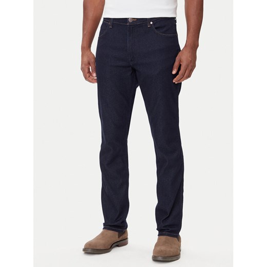 Wrangler Jeansy Greensboro 112362557 Granatowy Straight Leg ze sklepu MODIVO w kategorii Jeansy męskie - zdjęcie 185870254