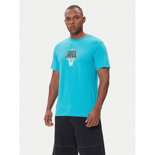 Nike T-Shirt HJ3466 345 Turkusowy Regular Fit ze sklepu MODIVO w kategorii T-shirty męskie - zdjęcie 185870271