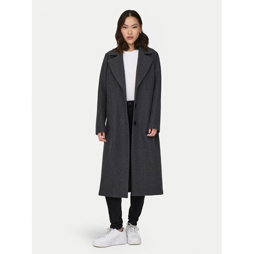 ONLY Płaszcz przejściowy Emma 15313657 Szary Regular Fit ze sklepu MODIVO w kategorii Płaszcze damskie - zdjęcie 185870274