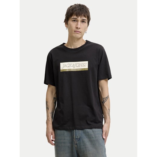 Jack&Jones T-Shirt Rinwood 12283628 Czarny Regular Fit ze sklepu MODIVO w kategorii T-shirty męskie - zdjęcie 185870314