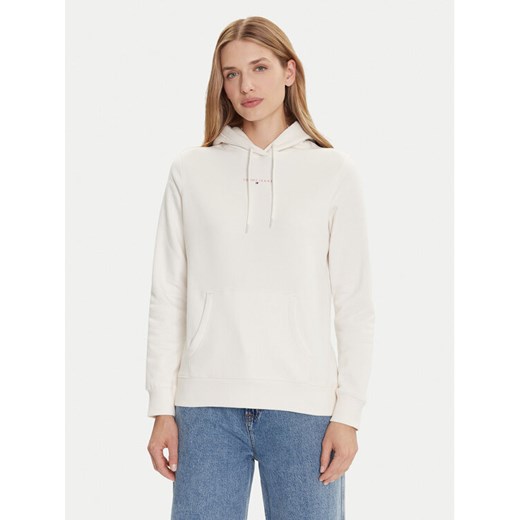 Tommy Jeans Bluza Linear DW0DW21963 Biały Regular Fit ze sklepu MODIVO w kategorii Bluzy damskie - zdjęcie 185870363