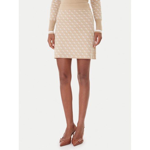 Guess Spódnica ołówkowa W5BD81 Z3JD2 Beżowy Slim Fit ze sklepu MODIVO w kategorii Spódnice - zdjęcie 185870523