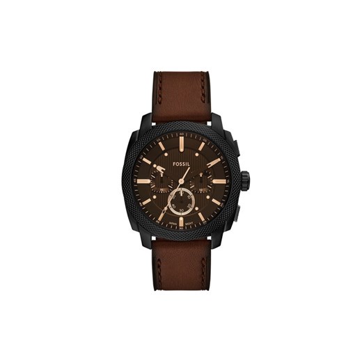 Fossil Zegarek Machine Chronograph FS6101 Brązowy ze sklepu MODIVO w kategorii Zegarki - zdjęcie 185870593