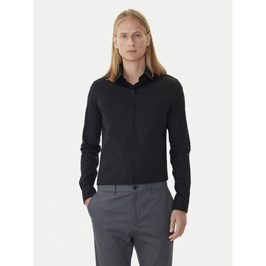 Calvin Klein Koszula LV019EU060 Czarny Extra Slim Fit ze sklepu MODIVO w kategorii Koszule męskie - zdjęcie 185870652