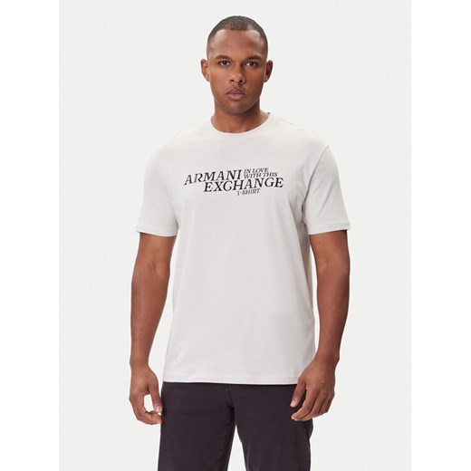 Armani Exchange T-Shirt XM001413 AF16432 M1164 Écru Regular Fit ze sklepu MODIVO w kategorii T-shirty męskie - zdjęcie 185870681