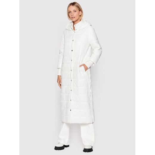 Patrizia Pepe Płaszcz przejściowy 8O0042/A116-W146 Biały Relaxed Fit ze sklepu MODIVO w kategorii Kurtki damskie - zdjęcie 185870880