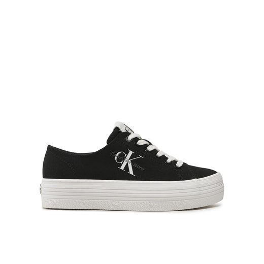 Calvin Klein Jeans Tenisówki Vulc Flatform Essential Mono YW0YW01030 Czarny ze sklepu MODIVO w kategorii Trampki damskie - zdjęcie 185870914