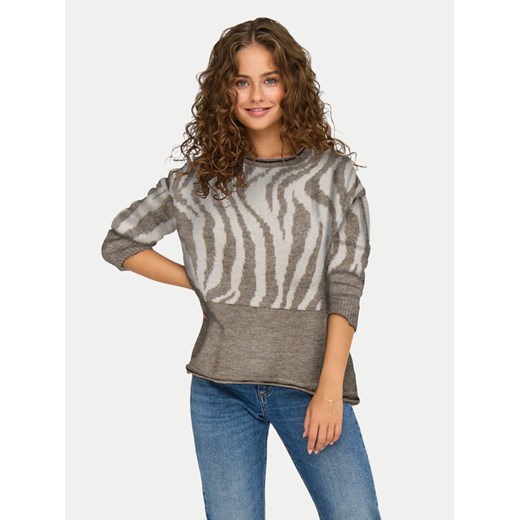 ONLY Sweter Jade 15294969 Zielony Regular Fit ze sklepu MODIVO w kategorii Swetry damskie - zdjęcie 185870920