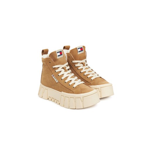 Tommy Jeans Sneakersy Tjw Vulc Flatform Suede Wl EN0EN02894 Brązowy Tommy Jeans 36 MODIVO
