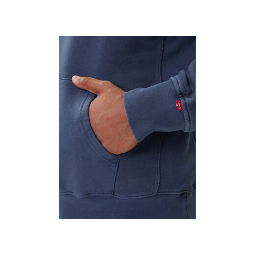 Levi's® Bluza Authentic A8435-0020 Niebieski Relaxed Fit XL MODIVO