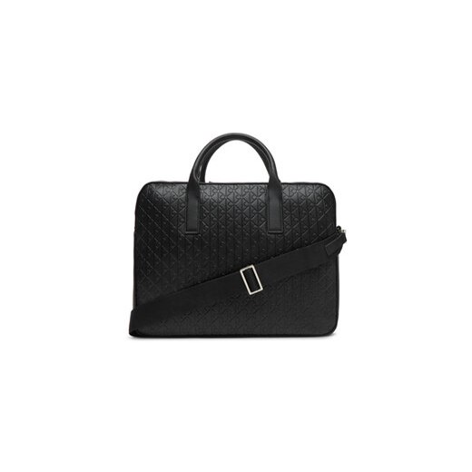 Calvin Klein Torba na laptopa Emblem Emboss Commuter LV04D3265G Czarny Calvin Klein OS MODIVO