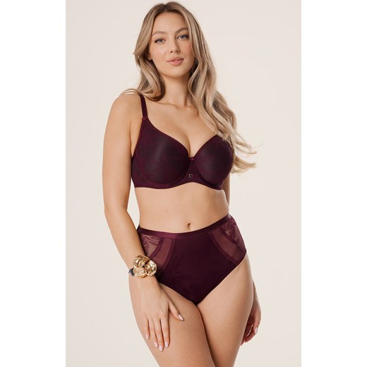 Mefemi figi damskie z wysokim stanem Viviene, Kolor burgund, Rozmiar S, Mefemi ze sklepu Primodo w kategorii Majtki damskie - zdjęcie 185882644