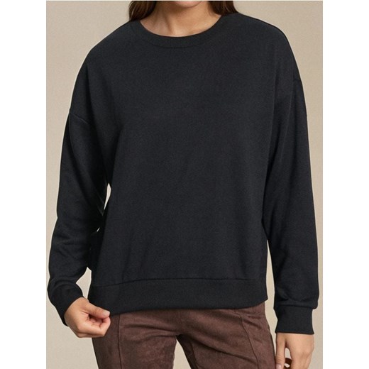 Sinsay - Bluza crewneck regular - czarny ze sklepu Sinsay w kategorii Bluzy damskie - zdjęcie 185883310