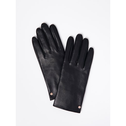 Mohito - Skórzane rękawiczki - czarny Mohito S Mohito