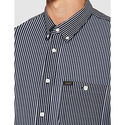 LEE RIVETED SHIRT RELAXED FIT MĘSKA KOSZULA MATERIAŁOWA W PASKI WASHED BLUE Lee M YouNeedit.pl