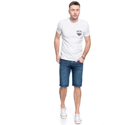 T-SHIRT MĘSKI WRANGLER SS GLOBE TEE OFF WHITE W7C8FK737 112131742 Wrangler M YouNeedit.pl