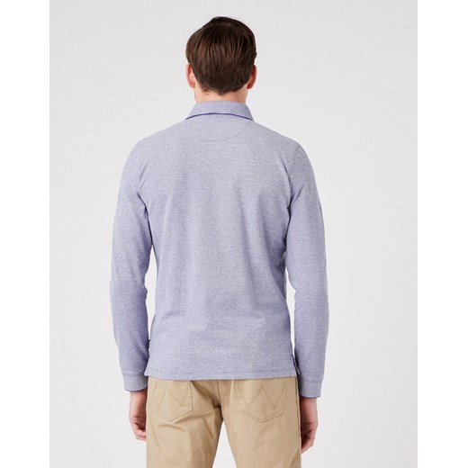 WRANGLER REFINED POLO MĘSKA KOSZULKA DŁUGI RĘKAW BLUE W7F9KHB51 112323733 Wrangler M YouNeedit.pl