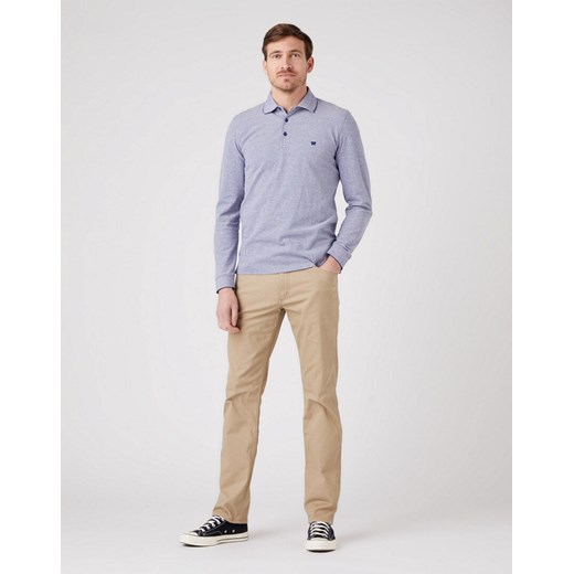 WRANGLER REFINED POLO MĘSKA KOSZULKA DŁUGI RĘKAW BLUE W7F9KHB51 112323733 Wrangler M YouNeedit.pl