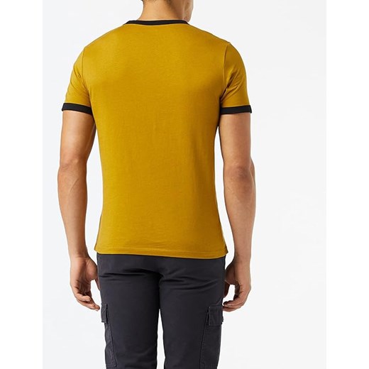 WRANGLER SS RINGER TEE MĘSKI T-SHIRT KOSZULKA LOGO GOLDEN BROWN W7B99FKVQ Wrangler 3XL YouNeedit.pl