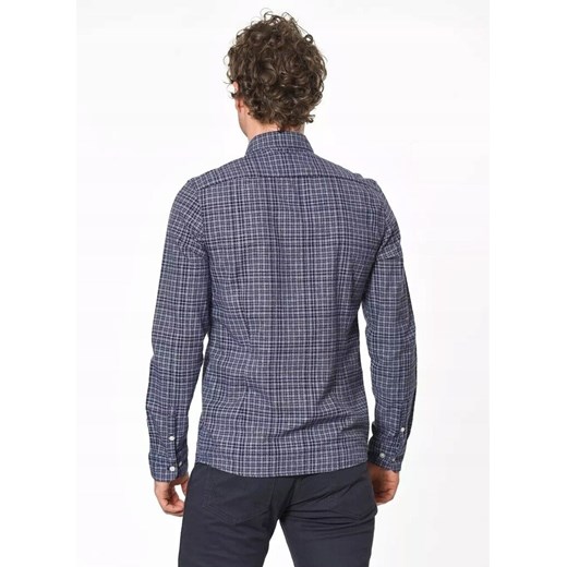 LEE SLIM BUTTON DOWN MĘSKA KOSZULA MATERIAŁOWA W KRATĘ NIGHT SKY L66XZHSJ 112116835 ze sklepu YouNeedit.pl w kategorii Koszule męskie - zdjęcie 185886774