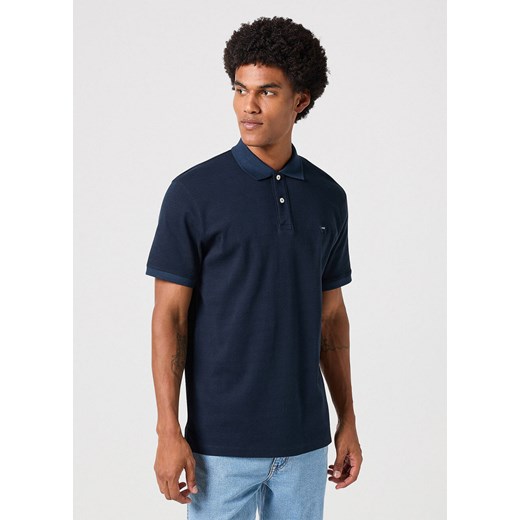 WRANGLER POLO SHIRT MĘSKA KOSZULKA POLO POLÓWKA BLACK IRIS 112350415 W7FP017555 ze sklepu YouNeedit.pl w kategorii T-shirty męskie - zdjęcie 185887032
