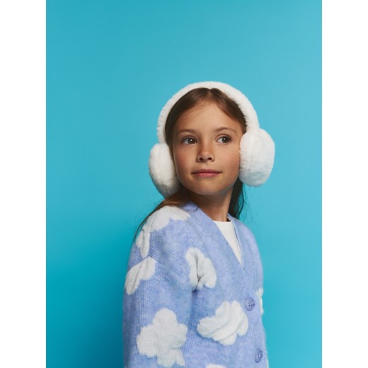 Reserved - Puszyste nauszniki - złamana biel Reserved ONE SIZE Reserved