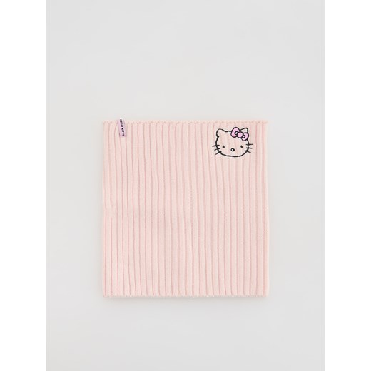 Reserved - Dzianinowy komin Hello Kitty - pastelowy róż ze sklepu Reserved w kategorii Szaliki dziecięce - zdjęcie 185889333