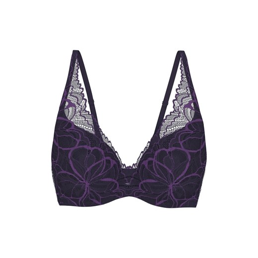 Triumph Biustonosz damski na fiszbinach - Body Make-Up Illusion Lace Kobiety lila wzorzysty ze sklepu vangraaf w kategorii Biustonosze - zdjęcie 185889831