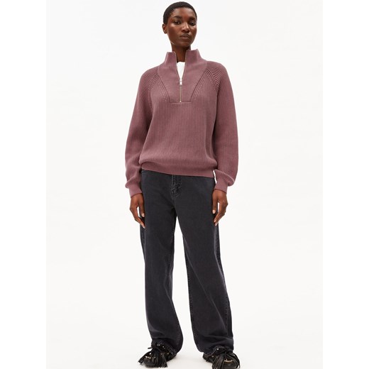 ARMEDANGELS Ladies Troyer - Ronyiaas Kobiety Bawełna drzewo różane jednolity L vangraaf