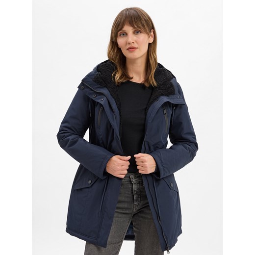 Ragwear Parka damska - Elsien Kobiety granatowy jednolity ze sklepu vangraaf w kategorii Parki damskie - zdjęcie 185889920