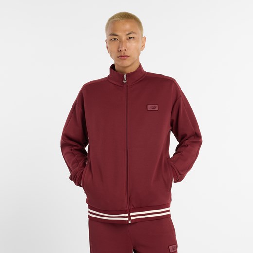 Bluza męska New Balance MJ53502MHB – bordowa ze sklepu New Balance Poland w kategorii Bluzy męskie - zdjęcie 185890212