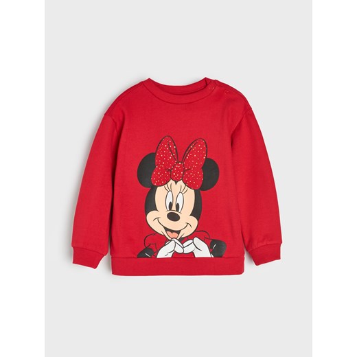 Sinsay - Bluza Minnie Mouse - czerwony Sinsay 86 (12-18 m) Sinsay