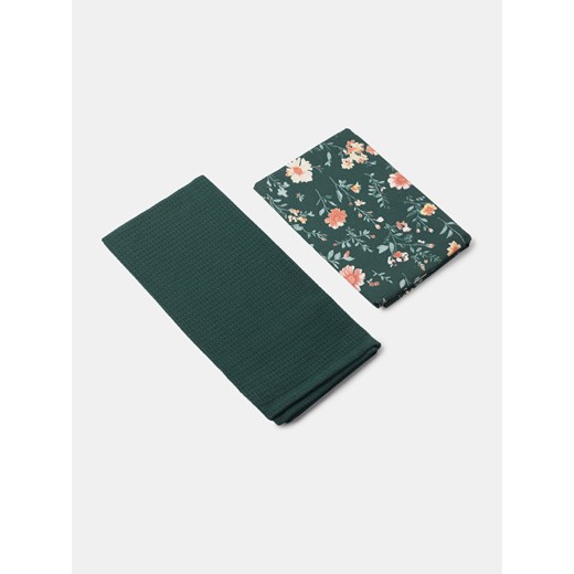 Sinsay - Ścierki kuchenne 2 pack - zielony Sinsay One Size Sinsay