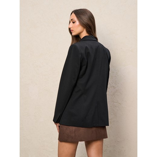 Sinsay - Marynarka z domieszką wiskozy - czarny Sinsay M Sinsay