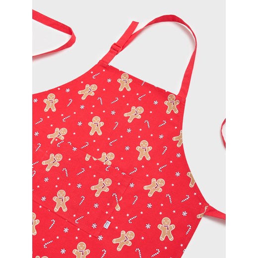 Sinsay - Fartuch z motywem świątecznym - czerwony Sinsay One Size Sinsay