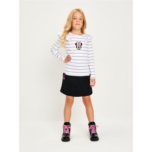 Sinsay - Prążkowana koszulka z długimi rękawami Minnie Mouse - wielobarwny ze sklepu Sinsay w kategorii Bluzki dziewczęce - zdjęcie 185894510
