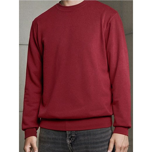 Sinsay - Bluza z długim rękawem - czerwony ze sklepu Sinsay w kategorii Bluzy męskie - zdjęcie 185894692