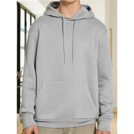 Sinsay - Bluza hoodie basic - kremowy ze sklepu Sinsay w kategorii Bluzy męskie - zdjęcie 185894693