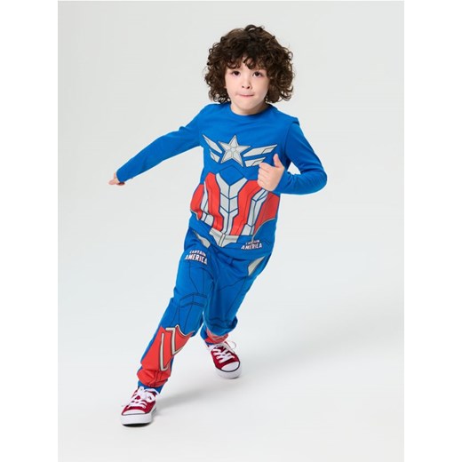 Sinsay - Bawełniany komplet dzianinowy Avengers - granatowy ze sklepu Sinsay w kategorii Komplety chłopięce - zdjęcie 185894723