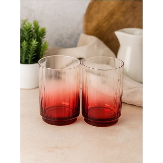 Sinsay - Szklanki 2 pack - czerwony ze sklepu Sinsay w kategorii Dom - zdjęcie 185894774