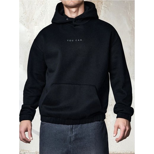 Sinsay - Bluza hoodie - czarny ze sklepu Sinsay w kategorii Bluzy męskie - zdjęcie 185894944