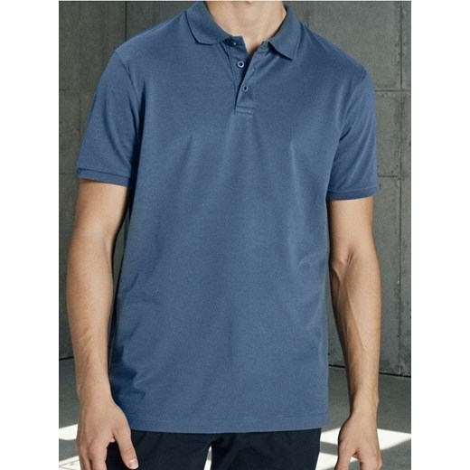 Sinsay - Koszulka polo - niebieski ze sklepu Sinsay w kategorii T-shirty męskie - zdjęcie 185895013
