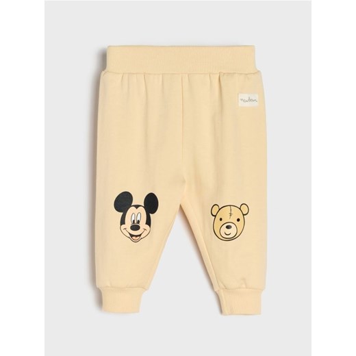 Sinsay - Spodnie z polarem w środku Mickey Mouse - kremowy ze sklepu Sinsay w kategorii Odzież dla niemowląt - zdjęcie 185895134