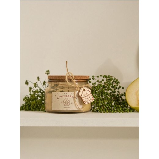 Sinsay - Świeczka zapachowa Gingerbread Cookies - beżowy ze sklepu Sinsay w kategorii Dom - zdjęcie 185895241