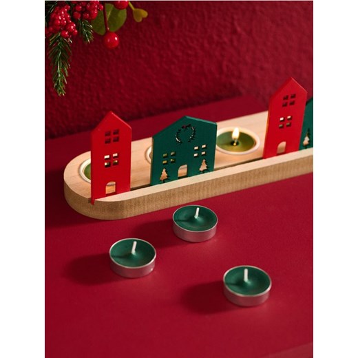 Sinsay - Świeczki 10 pack Christmas Green - zielony ze sklepu Sinsay w kategorii Dom - zdjęcie 185895320