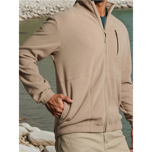 Sinsay - Bluza polarowa z kieszeniami - brązowy - id: 919EU-74X - marki Sinsay - 185895393 Sinsay - Bluza polarowa z kieszeniami - brązowy ze sklepu Sinsay w kategorii Bluzy męskie - zdjęcie 185895393
