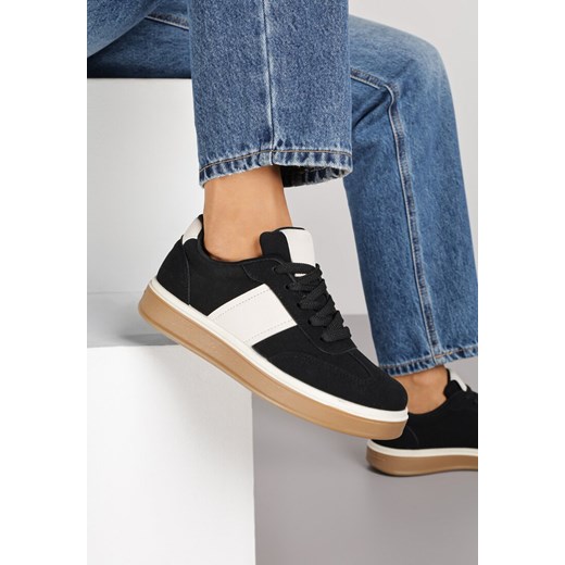 Czarne Sneakersy na Kauczukowej Podeszwie Claside ze sklepu renee.pl w kategorii Buty sportowe damskie - zdjęcie 185896034